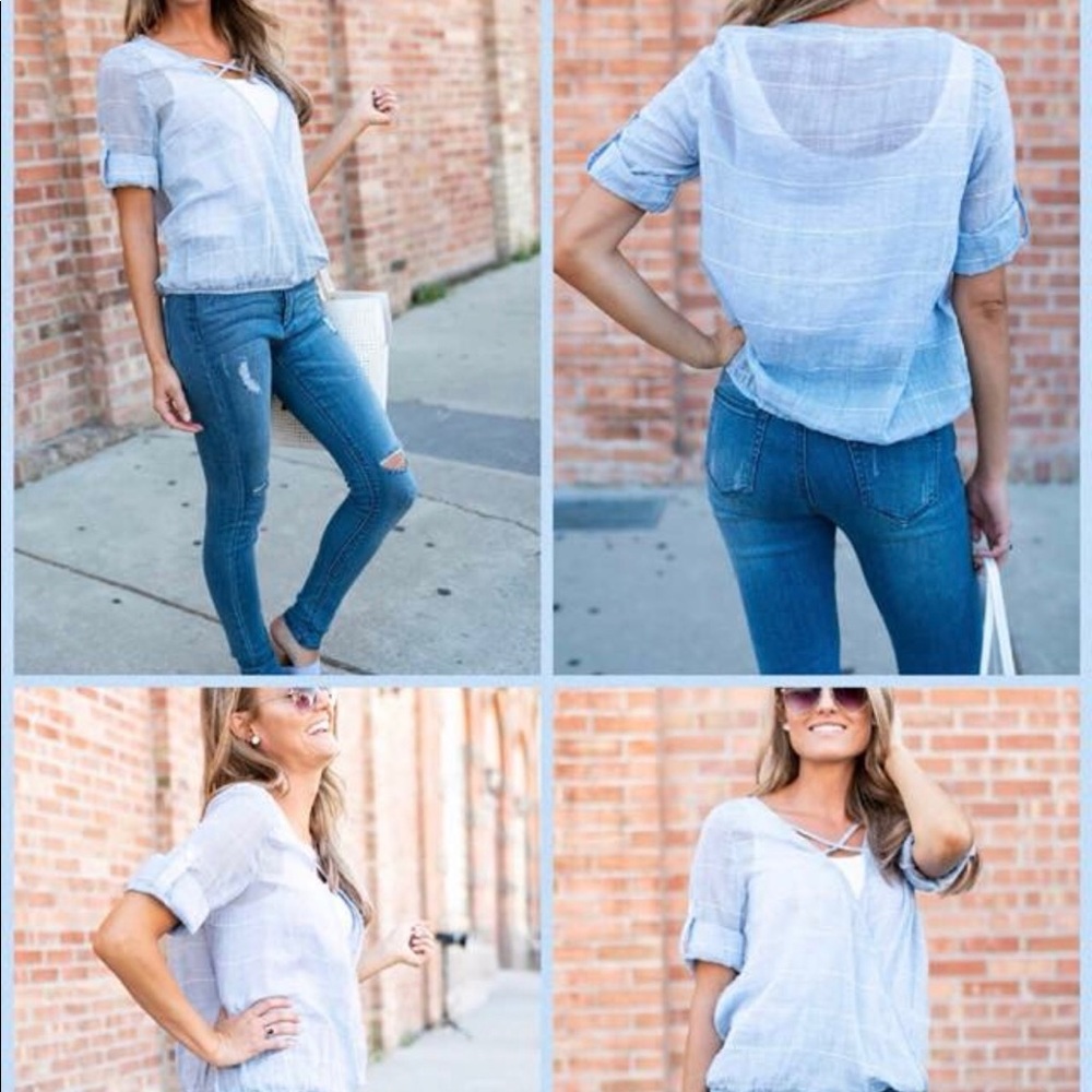 Blue Prairie Blouse